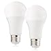 Maxxima 3-Way LED A19 Light Bulb, 40W/80W/120W Equivalent, 600-1200 - 1800 Lumens, 2700K Warm White - 3 Brightness Levels (2 Pack)