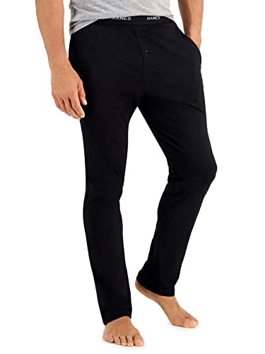Hanes Men's Solid Knit Sleep Pant with Pockets and...
