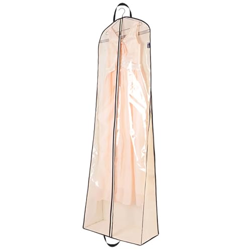 Portable Wedding Dress Garment Bag Bride Tote Bag Dress Bags for Gowns Long Dress Cover Garment Bags for Dresses for Women(Large)