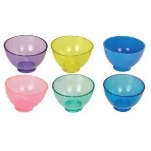 6PCS / 1 Set Lab Flexible Alginate Rubber Mixing Colour Bowl Sold by Oubo Dental