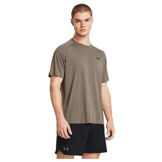 Under Armour Men's Tech 2.0 Short-Sleeve T-Shirt, (200) Taupe Dusk / / Black, 3X-Large