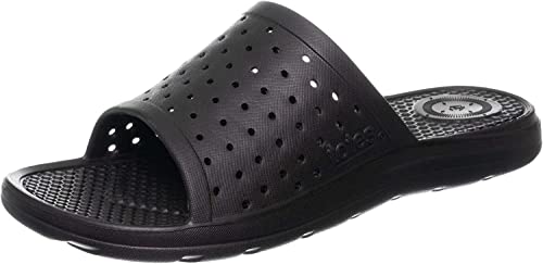 Image of Totes Men's Everywear Slide Sandals Lightweight Waterproof Comfort Slides with Cushioned Footbed for Pool, Beach & Everyday Wear