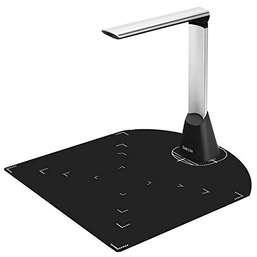 Koolertron Professional Book Document Scanner with OCR, Folding Portable Scanner Height Adjustable USB Document Reader with LED Lights, 8 Mega-Pixel Fast Scanning (A3(Height Adjustable))