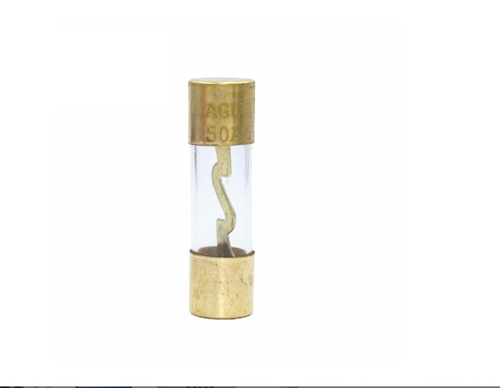 1 Agu Fusible 50A Amperios Coche Hifi De Vidrio 1er Paquete