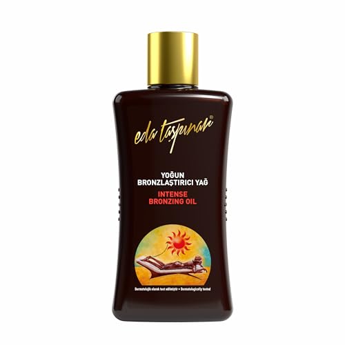 Eda Taspinar Intense Tanning Oil for Fast, Dark Outdoor Tan | Mediterranean Sun Tanning Oil | Suntan | No SPF | Golden, Long-Lasting Glow – 6.8 fl oz (200 ml)