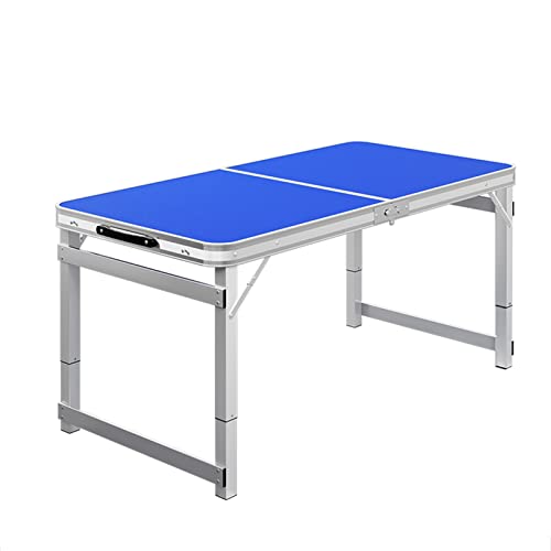Generisch Mesa plegable de aluminio para jardín, altura ajustable, mesa de camping con asa para picnic, barbacoa, fiesta, playa
