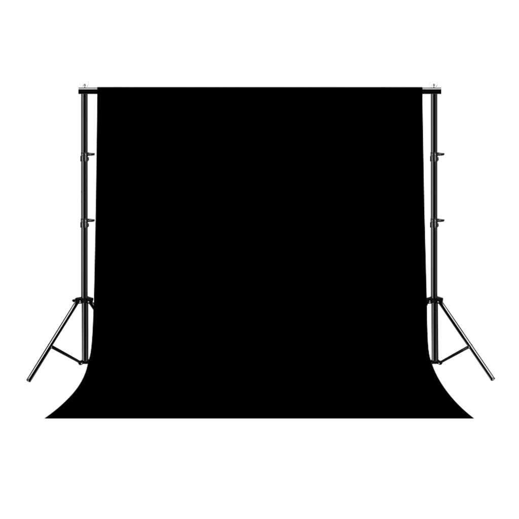 Chroma Key Tło z podstawką | Fotografia i transmisja na żywo Chroma Key Zielony ekran | Rekwizyty w tle fotograficznym (kolor: czarny, rozmiar: 3 x 3 m)