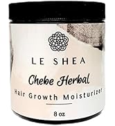 LE SHEA Chebe Hair Growth Cream w Tea Tree &amp; Peppermint Oil, Chebe Hair Butter, Mango &amp; Shea Butt...