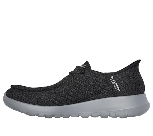 Gowalk Max Slip-Ins - Athletic Slip-On Casual Walking Shoes | Air-Cooled Memory Foam Black/Grey