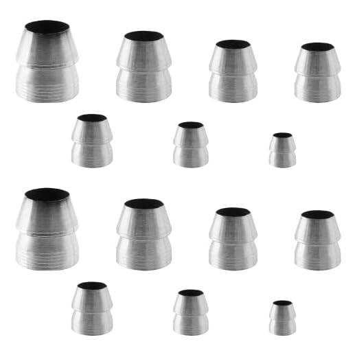 Biaungdo 14 peças de alça redonda de segurança, cabo de martelo, cunhas de metal, cunhas de metal, kit de cunha para martelo, machado, garra de trenó (0,8 cm, 1,0 cm, 1,2 cm, 1,4 cm, 1,6 cm, 1,8 cm, 2