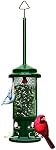Squirrel Buster Standard Squirrel-Proof Bird Feeder, 1.3 lb Capacity | 4 Metal Perches, Chew-Proof, Easy to Fill & Clean, Perfect for Sunflower Seeds, Blends & Dried Mealworms, Green