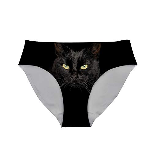 Image of Dellukee Sexy Women Underwear Briefs Breathable Hipster Panty White Alpaca Print