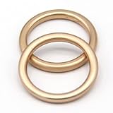 Atractivo y hermoso. JUKIJI Hebillas Redondas Grandes de Anillo en D de Metal, Cierre Web para cinturón de Cuero, Zapatos, Bolsos, Ropa, Costura, Manualidades DIY-40mm, 4 Uds., Dorado Mate