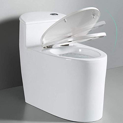 Siège de Toilette WC Blanc avec Charnières Réglables et Fixation Supérieure
