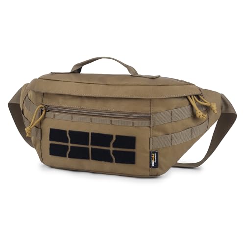 Mardingtop Tactical Fanny Pack for Men Military Crossbody Waist Belt Hip Bag for Outdoor Travel Hiking Running Walking Fishing EDC