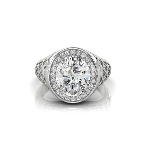 Bague en zircon naturel plaqué argent à porter du bureau aux soirées