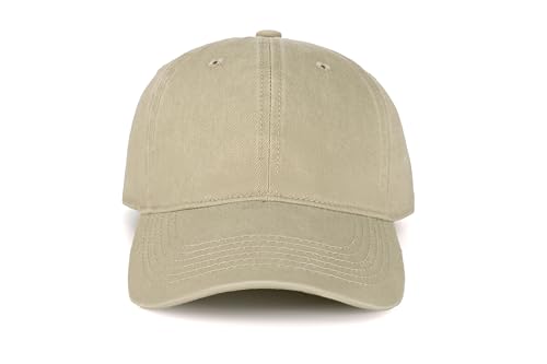Image of Edoneery Men Women Baseball Cap-Low Profile Adjustable Washed Cotton Golf Dad Hat