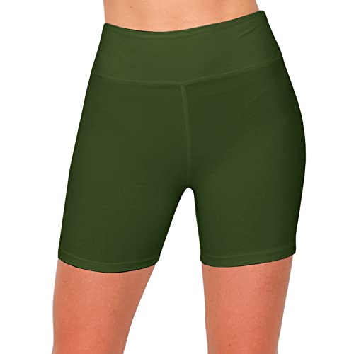 Short cyclisme taille haute ALWAYS extensible ventre plat olive S