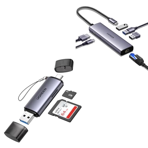 Hub USB C Multiport 6 en 1 UGREEN avec Lecteur de Carte SD TF pour PC