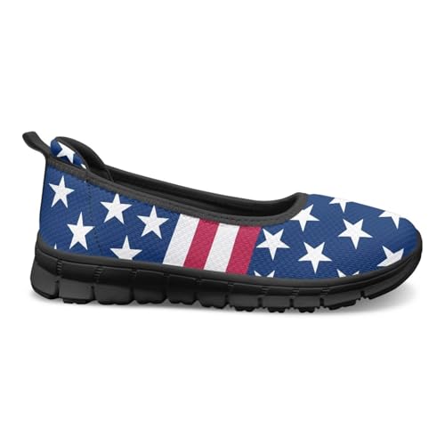 Image of Walking Shoes Women Breathe Mesh Slip On Sneakers Women Comfortable Lightweight