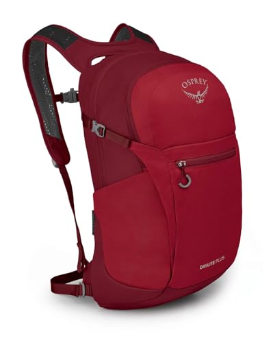 Osprey Daylite Plus Commuter Backpack – Lightweight, Everyday Pack with Laptop Sleeve and Water Bottle Pockets – Ideal for Work, School, and Travel with Versatile Storage Options, Cosmic Red