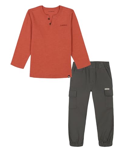 Image of Lucky Brand Boys' 2pc Knit Woven Pant Set