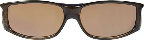 Fitovers Eyewear - Jett Collection Designed to Fit Over Medium Oval Frames Not Exceeding 143mm X 39mm - Brown Marble/polarized Amber2