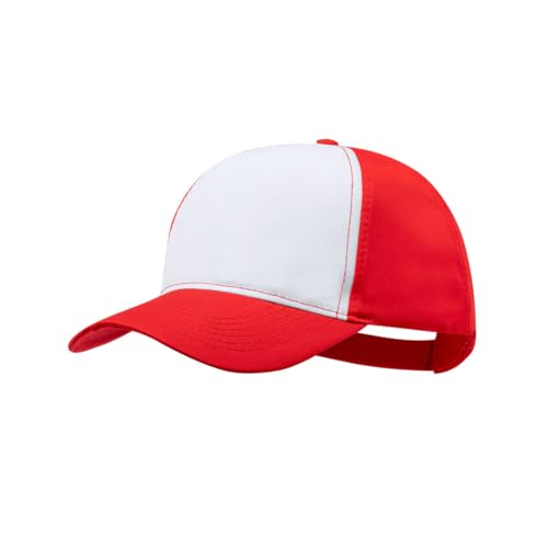C&P Gorra Personalizada, Fabricada en Resistente combinación de poliéster (Poliéster, Rojo)