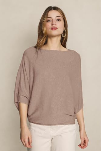 Image of Nachu Women Fashion Ribbed Batwing Sleeves Bagy Balloon Style Fit Top |Casual Regular Size fit | Winter and Party fit