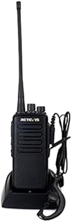 Retevis RT1 Walkie Talkies Long Range, 16 Channel Two Way Radio with 3000mAh Battery,VOX 2 Way Radio with Earpiece (1 Pack)