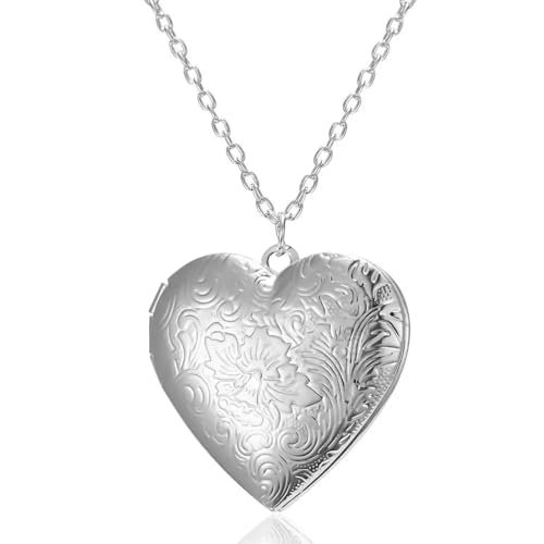 Collier pendentif photo médaillon vintage pour couple - 6