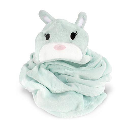 Image of BambooMN Super Soft Hooded Baby Bath Animal Towels - Cute Nursery Essentials Ages Newborn to Toddler - For Girls /Boys