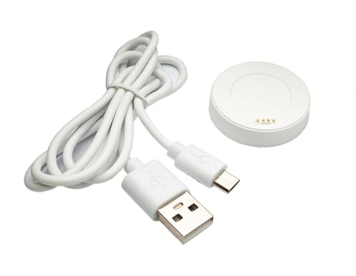 System-S Cavo USB 2.0 80 cm stazione di ricarica per Huawei Watch 1 Smartwatch 5 V adattatore bianco