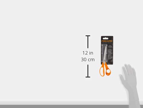 Fiskars 01-005437 Tesoura de costureira Heritage, 20 cm, aço inoxidável, laranja e branco