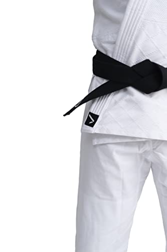IPPONGEAR Basic 2 leichter Einsteiger & Kinder Judoanzug (Ausrüster der deutschen Nationalmannschaft, Schnürbund an der Hose, 500gr/m² Stoffdichte) weiß