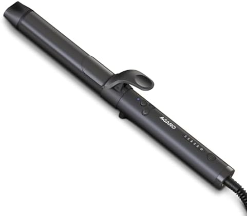 AGARO Prima Rotating Hair Curler,32 mm Ceramic Coated Barrel,Automatic Curling,Fast Heating,Ceramic Coated Titanium Barrel For Long/Medium Hair,Professional Self Curling Hair Styler,For Women,Black