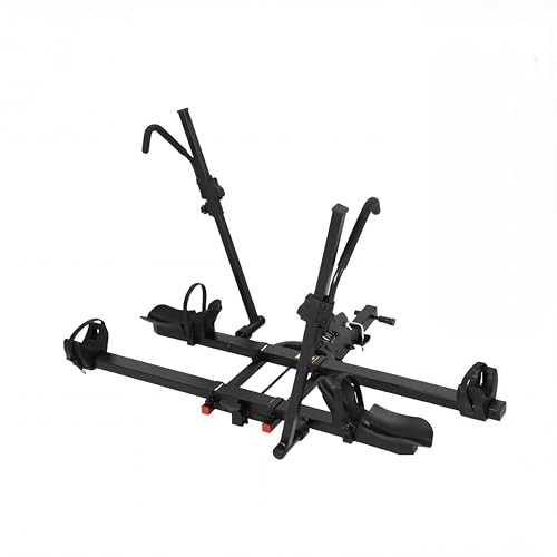 E-Bike Rack for 2-Bike, 200lbs Heavy Duty Hitch Mount Bike Carrier with Anti-Wobble System, Fits 5'...