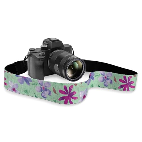 Sepetwhos Hippie Flowers Camera Strap Adjustable Neck Shoulder & Crossbody Strap with Quick Release Buckles Wide Camera Camcorder Shoulder Neck Strap Belt for Film Camera