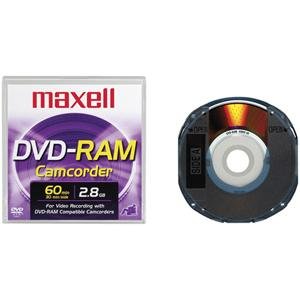 Maxell DVD-RAM CAM/PANA/2PK 3¿ DVD-R & DVD-RAM Round Cartridges for Panasonic & Late Model Hitachi DVD Camcorders