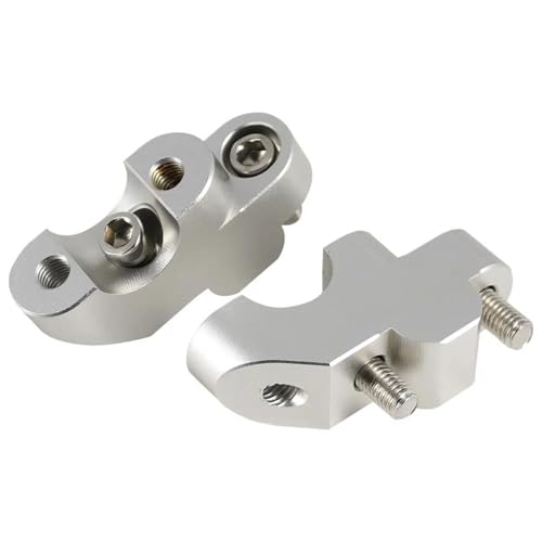 Adaptador de abrazadera de manillar plata para Yamaha Tenere XT660Z