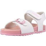 Respirant Geox Garçon Fille B Sandal Chalki Girl, Blanc/Rose, 26 EU