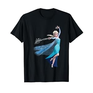 ディズニー アナと雪の女王 エルサ 彼女の氷の力を使って全身撮影 Tシャツ" 