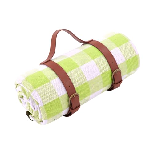 Hangsu Manta espaciosa de 150 x 200 cm para exteriores con relleno de esponja de 4 mm, base a prueba de fugas, adecuada para picnics de playa, actividades grupales, manta gruesa de esponja para