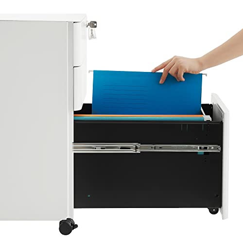 Muebleto con ruedas SONGMICS para documentos y material de oficina blanco 8