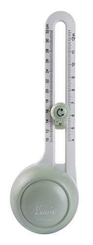 Loveria Kreisschneider Papier Verstellbar | 2 Ersatzklingen | Kreise von 9,5-32 cm ausschneiden | Für Papier von 120g/m² bis zu 360g/m² | Einfache Handhabung | Circle Cutter zum Basteln