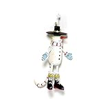 krinkelstoff  Department 56 Krinkles Weihnachtsfigur Schneemann Katze