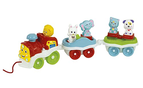 Juego para niño de 1 año interactivo Clementoni con tren eléctrico remolcable 5