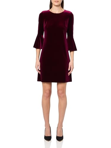 Image of Tommy Hilfiger Women's 3 /4 Bell Sleeve Jewel Neck Sheath Mini Dress