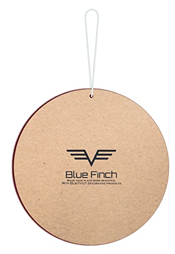 Image of Blue Finch Wall or Door Hanging Good Vibes Only Wooden Round Sign Board, Home Decor Item And Gift Item