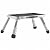 VEVOR 1-Step 330lbs Capacity Folding Steel Step Ladder, Adjustable Height, Non-Slip Sturdy Step Stool for Adults, Toddlers, Offices, RVs, Bathrooms, Bedrooms
